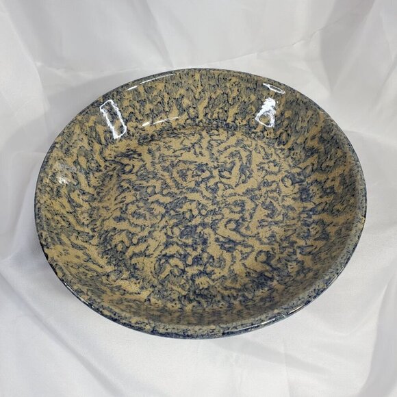 VTG Robinson Ransbottom Pottery USA Spatterware Stoneware Deep Dish Pie Plate - Picture 4 of 11